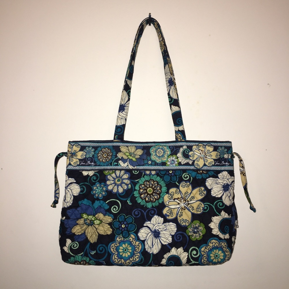 Vera Bradley Iconic Tote Bag in Mod Floral Blue